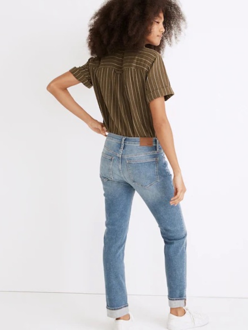 Madewell Petite Slim Boyjean Medium Blue Wash Size 29P.